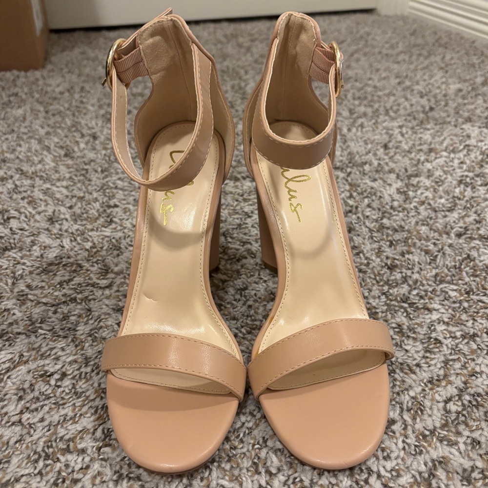 Lulus Kamali Light Nude Ankle Strap Heels - Picture 6 of 12
